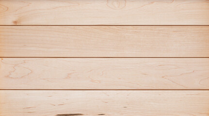 Super long maple wood plank desktop background. Maple wood texture background. Empty maple tabletop. wood texture background.