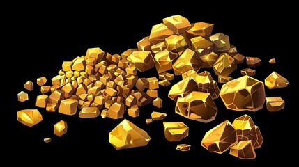 Collection, a pile of shimmering gold coins illustrating wealth and luxury