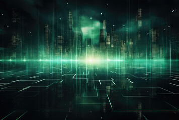 Cybernetic City Pulse: A Digital Metropolis