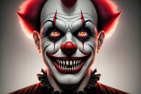 Retrato de un Payaso Diab&oacute;lico, Malo y Horripilante