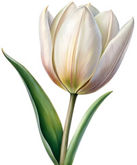 Naklejka premium illustration of tulip ,generative ai