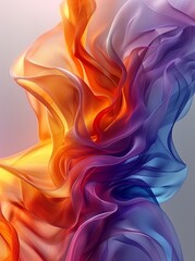 Obraz premium Colorful abstract waves background design
