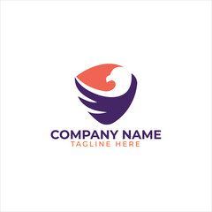 eagle with shield logo, modern eagle army logo design vector template Pro Vector
