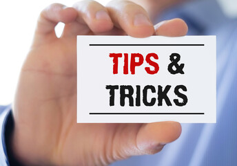 Tips and Tricks - written on business card