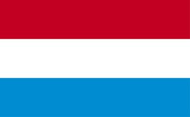 Luxembourg flag vector illustration. The national flag of Luxembourg.