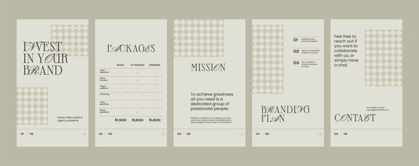 Social Media Template. Brand identity template to create visual identity of your company	