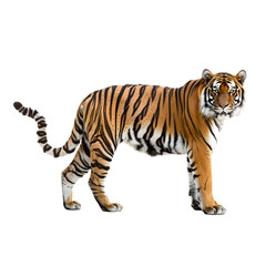 Obraz premium Beautiful tiger , isolated on transparent background