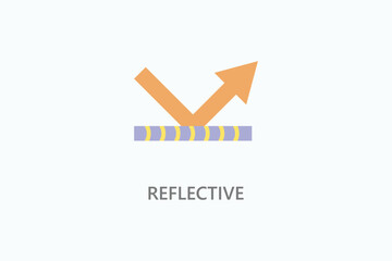 Reflective Vector Icon Or Logo Illustration