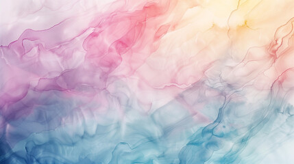 Abstract Watercolor Smoke in Pastel Colors
