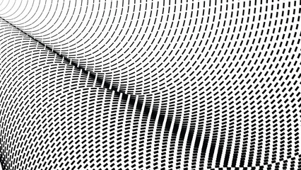 Black and white halftone pattern vector image for backdrop or wallpaper. Abstract Background dots halftone