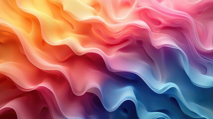 Obraz premium Multicolored Background With Wavy Lines