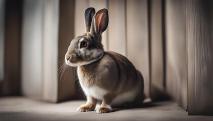 rabbit on the floor