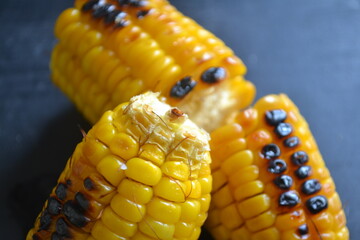 Close up corn on the cob