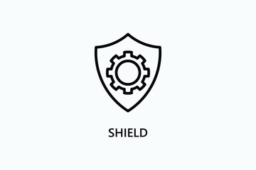 Shield Vector Icon Or Logo Illustration