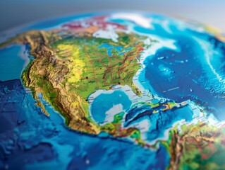 Fototapeta premium North American and Western European locations are a large need for our customers. 