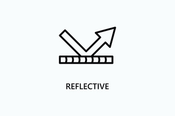 Reflective Vector Icon Or Logo Illustration