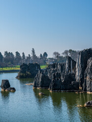 Scenery of Stone Forest Scenic Area in Kunming City, Yunnan Province