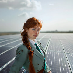 Obraz premium Red hair girl