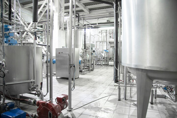 Big brewery full of special equipment