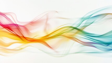abstract frame with colorful flying shapes, white background, 3d rendering style, pastel color palette, soft lighting.