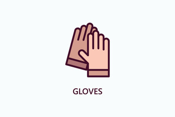 Gloves Vector Icon Or Logo Illustration