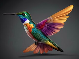 hummingbird with vibrant colors 11