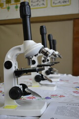 microscope in laboratory