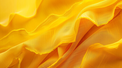 Obraz premium Close Up of Yellow Fabric Texture