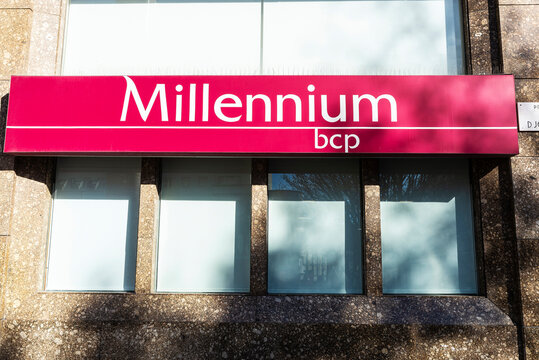 Millennium bcp Bank in Oporto, Portugal