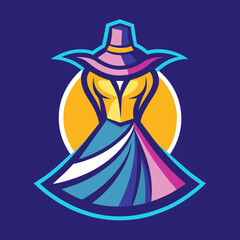 illustration of a person in a dress