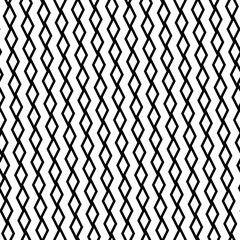 Zigzag lines, rhombuses background. Jagged stripes, diamonds ornament. Linear backdrop. Ethnic motif. Digital paper, textile print, web design. Seamless pattern.