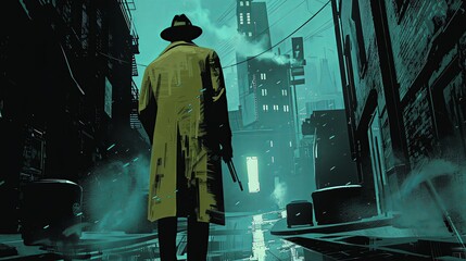 Explore a gripping narrative where a detective unravels mysteries amidst their personal lifes turmoil, captured in unexpected camera angles Showcase the intricate balance between personal drama and sl