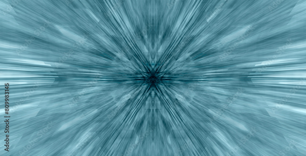 Poster abstract flight in space hyper jump illustration