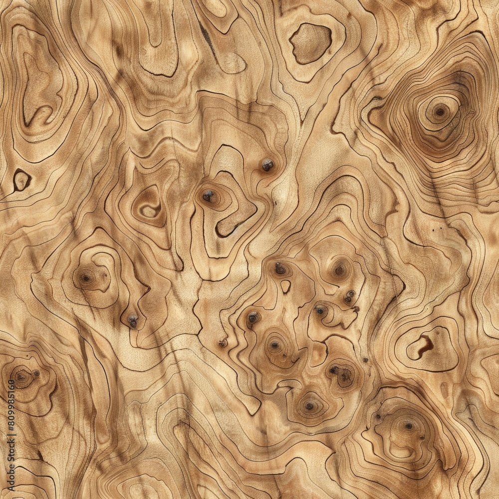 Wall mural Oak wood seamless pattern, wooden texture