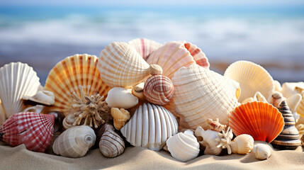 Seashell Collection, Soft focus, Macro shots, Stillness, Shoreline