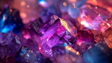 Closeup of gemstones generative ai