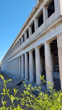 athina greece museum in stoa attalou in ancient agora place