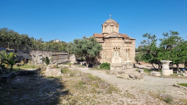 athina greece museum in stoa attalou in ancient agora place