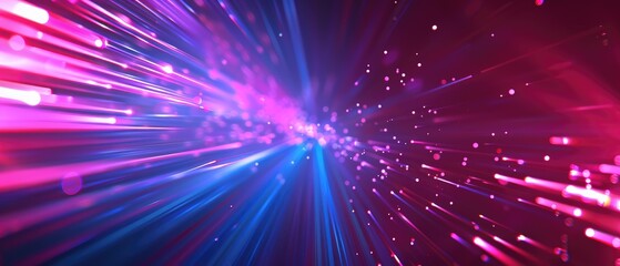 Naklejka premium a simple red blue technology background with crimson lavender mint lines, light bursts, and a speed effect.