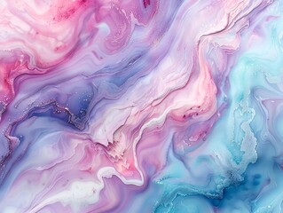 soft pastel marble pattern, combining gentle swirls and delicate shades of pink, blue, purple, and mint for an elegant and dreamy look