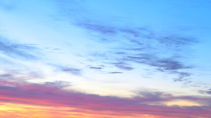 Morning sky with color gradient, design element 