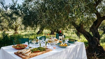 Savory Symphony of Olives, Mediterranean Flavors - obrazy, fototapety, plakaty