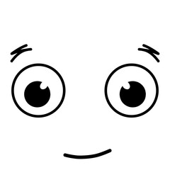 Cartoon faces with different expression