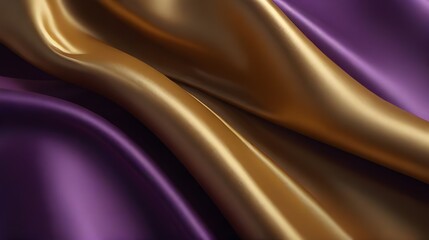 Obraz premium Golden Silk Waves: Abstract Background for Luxury Branding, Web Design & Artistic Projects,texture, shiny, modern, digital art, backdrop