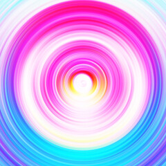 Colorful radial motion effect. Abstract rounded background. Color curves and sphere. Multi color gradient rings and circles wallpaper. Colored texture backdrop and banner.