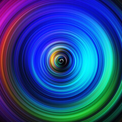 Colorful radial motion effect. Abstract rounded background. Color curves and sphere. Multi color gradient rings and circles wallpaper. Colored texture backdrop and banner.