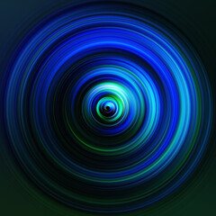 Colorful radial motion effect. Abstract rounded background. Color curves and sphere. Multi color gradient rings and circles wallpaper. Colored texture backdrop and banner.