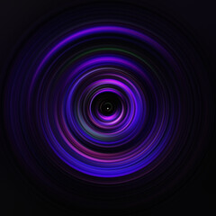 Colorful radial motion effect. Abstract rounded background. Color curves and sphere. Multi color gradient rings and circles wallpaper. Colored texture backdrop and banner.