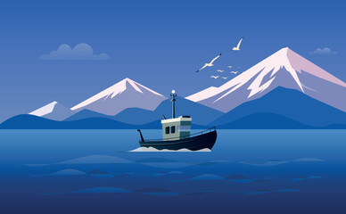 Vector illustration of a beautiful woman in a blue bikini sitting at the edge of a bathtub, smiling and looking at you.