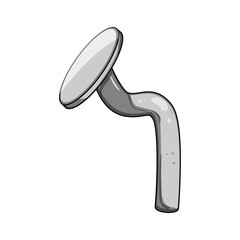 tool bent nail cartoon. sign sharp, carpentry stick, hardware construction tool bent nail sign. isolated symbol vector illustration
